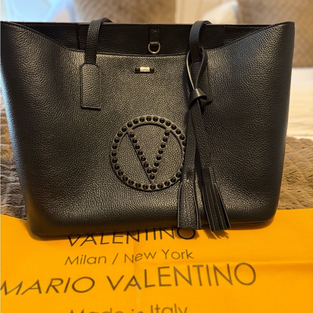 luxurious Valentino by Mario Valentino  Soho Rock Leather Tote